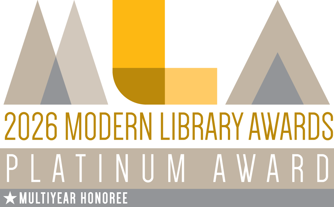 Modern Library Awards Platinum Distinction badge.